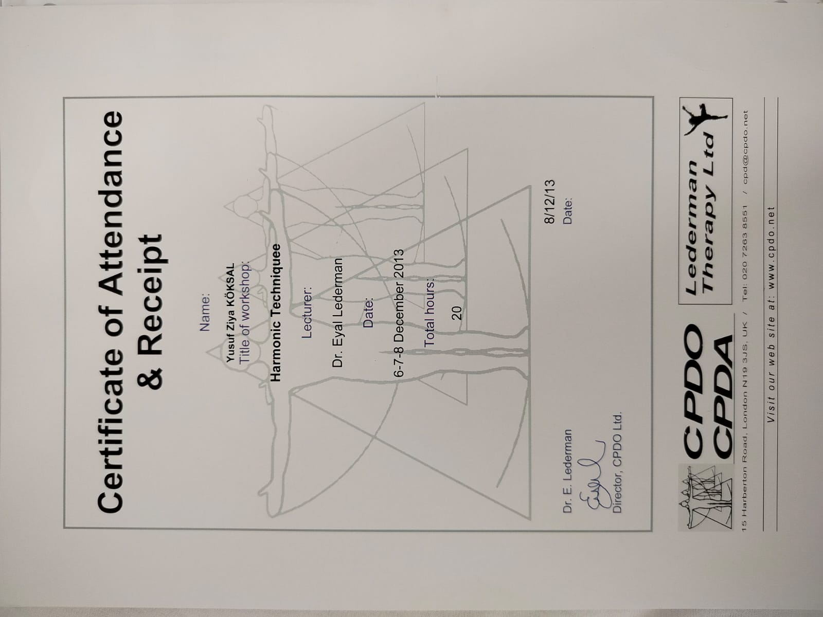 Sertifika 11 – Fzt. Yusuf Ziya KÖKSAL